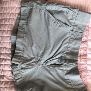 Teal jcrew chino shorts